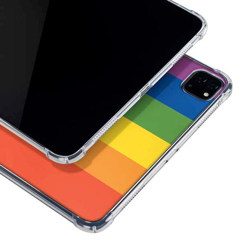 Vertical Rainbow Flag iPad Cases